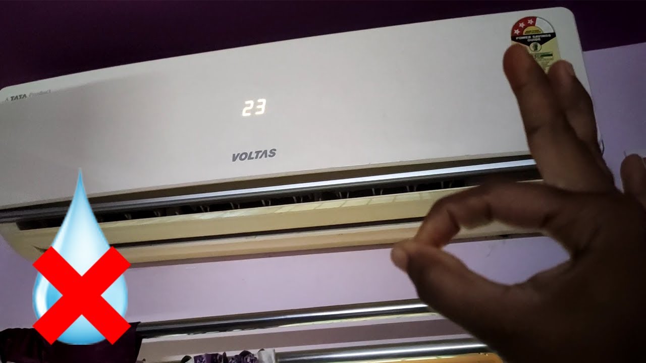 ac indoor unit water leakage solved | indoor unit water leaking |voltas ac indoor unit water leakage
