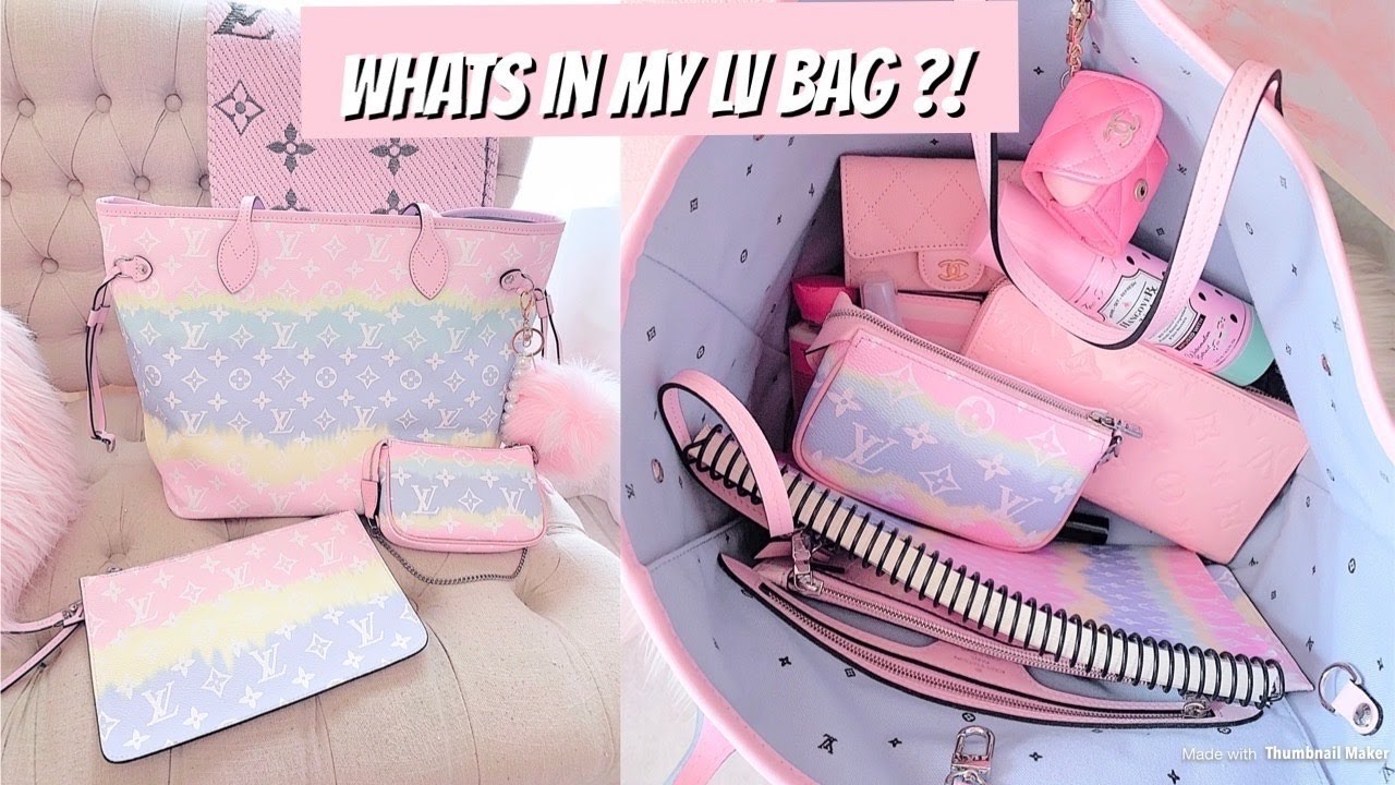 What's in My NEW Pastel LV  Neverfull MM Tote Bag!