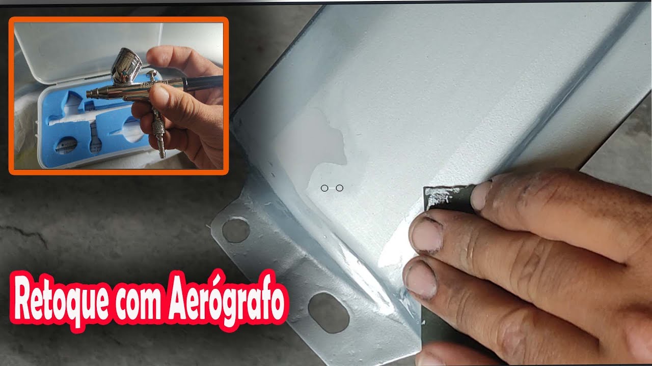 Como fazer Retoque em prata,  Usei aerógrafo