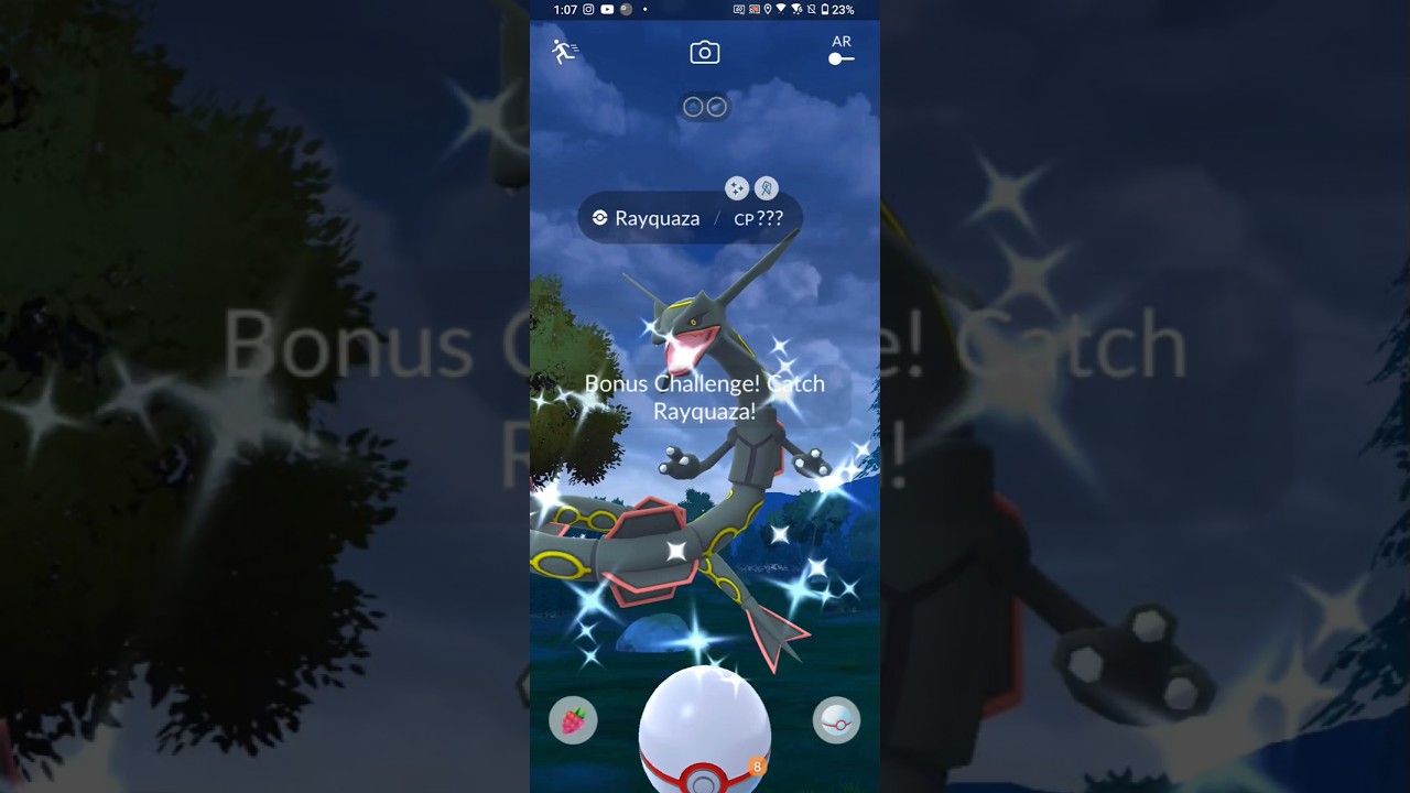 Catching a Weather Boosted Shiny Rayquaza During Mega Rayquaza Raid Day | Pokemon GO