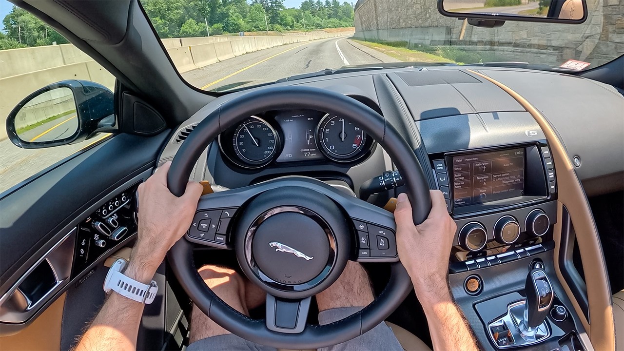 Jaguar F-Type V8 S 2014 года — британский «чёрт», которого вам стоит услышать! (бинауральное ауди...