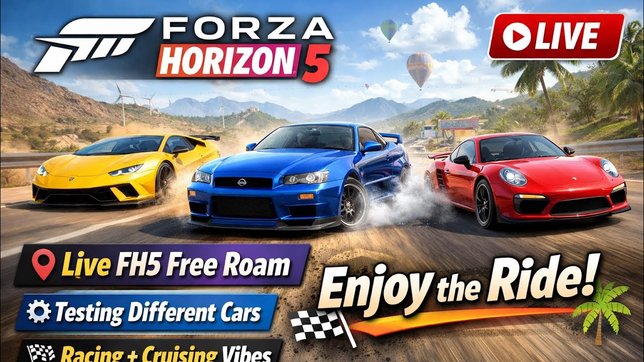 Forza Horizon 5 Live ||Roaming, Racing & Testing Different Cars | Pure Driving Fun