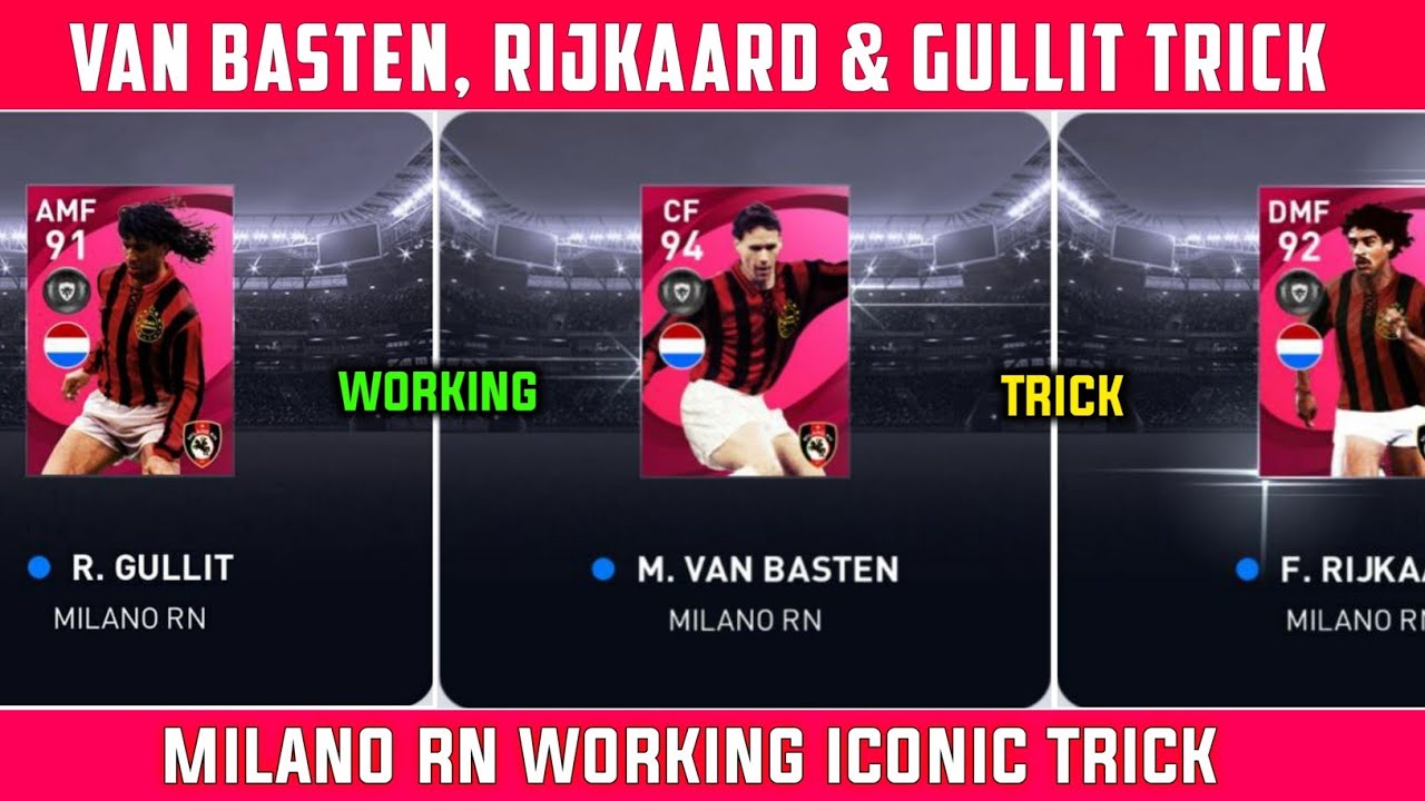 TRICK TO GET ICONIC VAN BASTEN, RIJKAARD & GULLIT | MILANO RN ICONIC TRICK | PES 2021