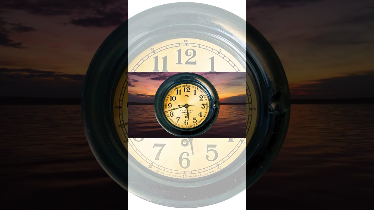 Vintage Seth Thomas U.S. Maritime Commission Clock
