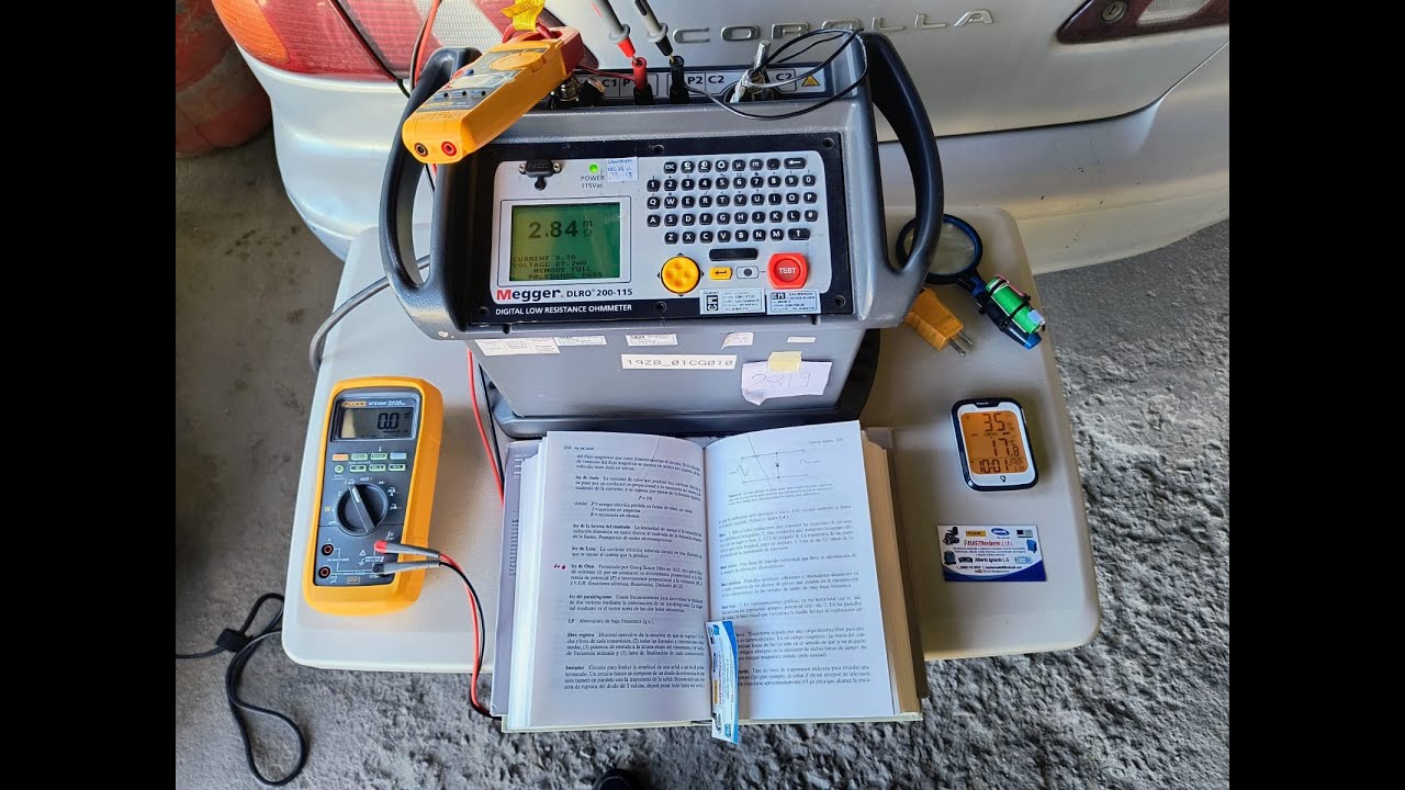 🧙‍♂️Megger DLRO 200-115 Medidor de Ultra baja Resistencia hasta (μΩˢ) Método Kelvin a 4-Puntas demo♎