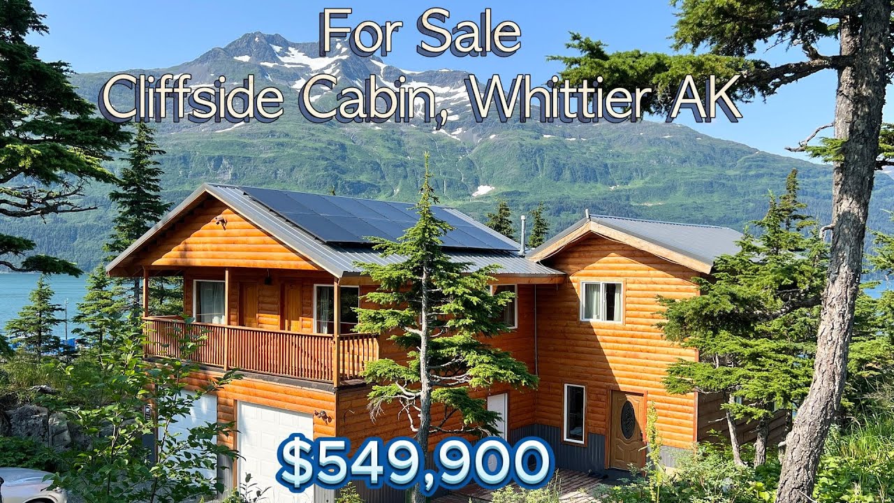 Cliffside Cabin Whittier, AK Video Tour MLS#23-9896. $549,900