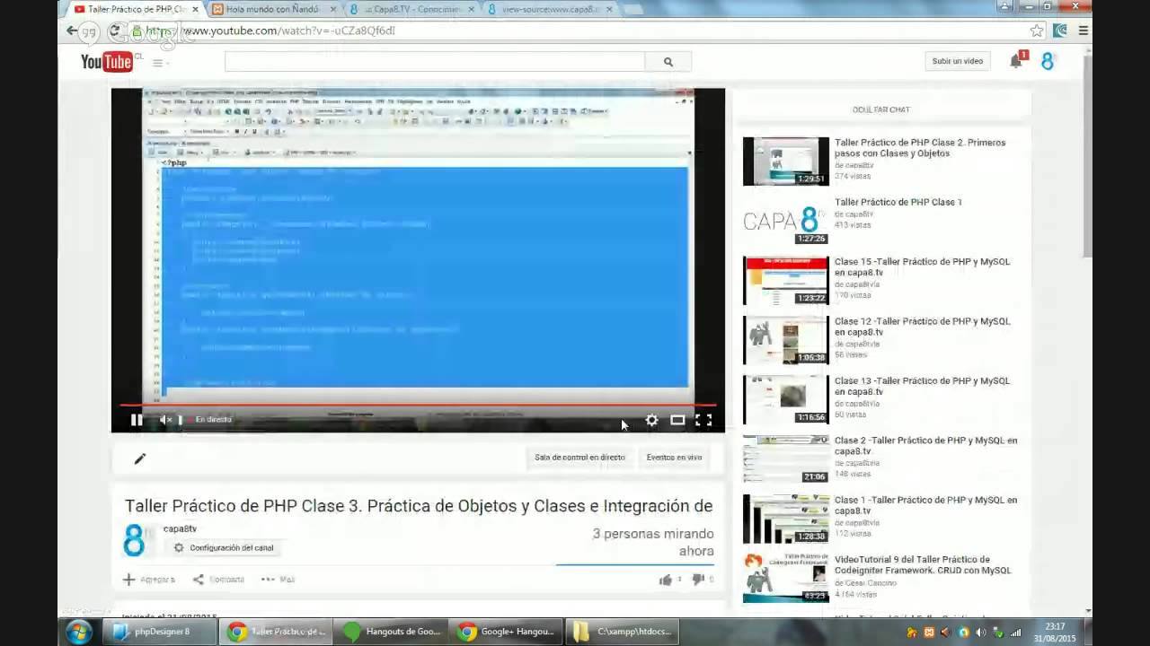 Taller Pr&aacute;ctico de PHP Clase 3. Pr&aacute;ctica de Objetos y Clases e Integraci&oacute;n de DOM