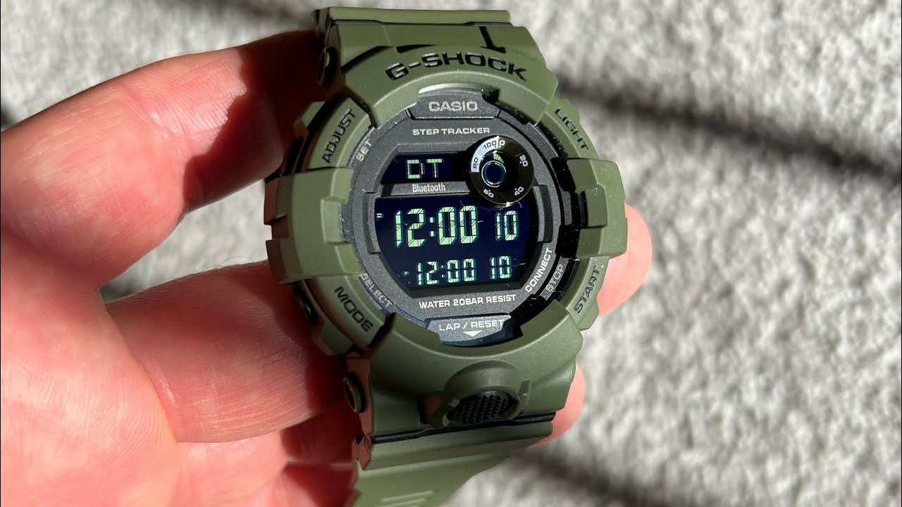 Распаковка и обзор часов Casio G-shock GBD-800UC khaki
