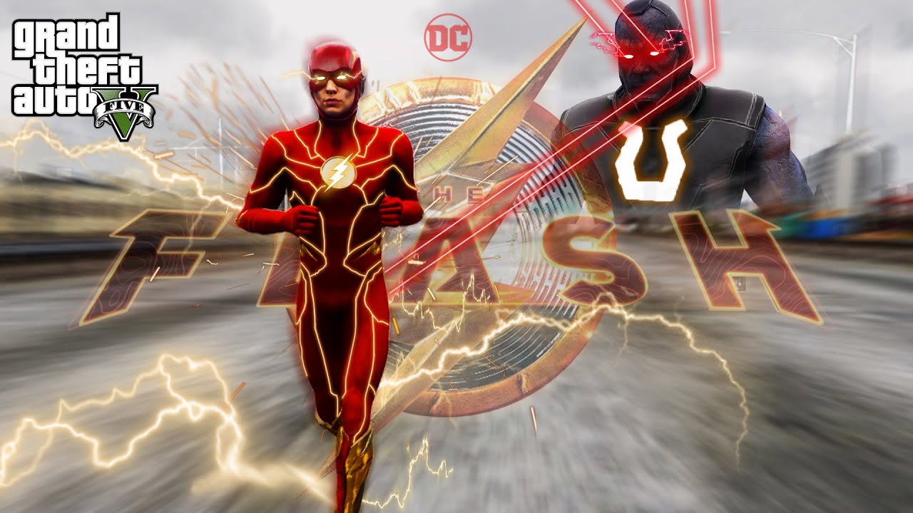 GTA 5 - The Flash VS Darkseid Omega Beam