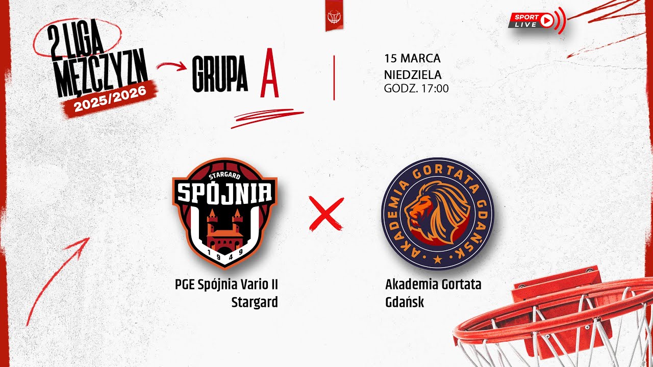 PGE Spójnia Vario II Stargard - Akademia Gortata Gdańsk (2 LM)