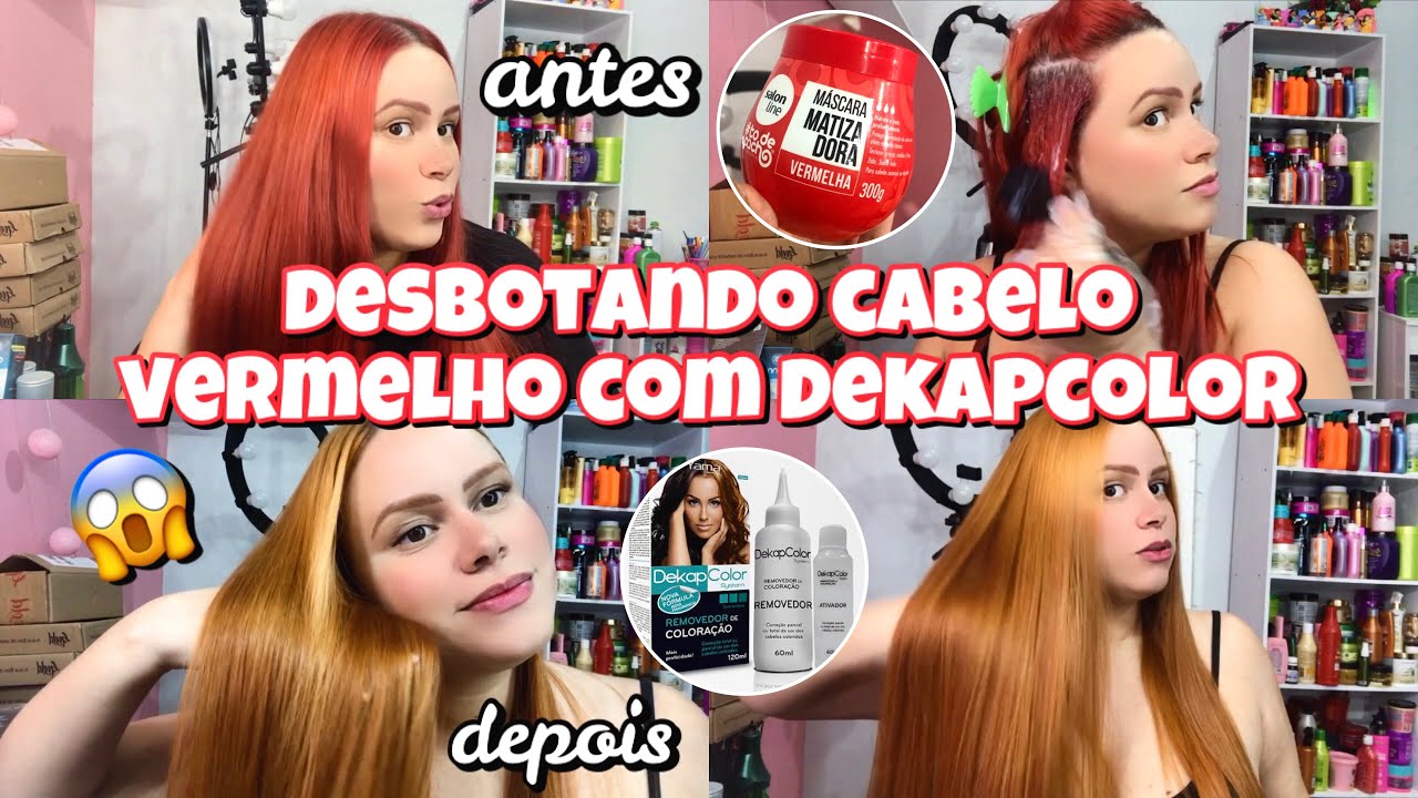 REMOVI O MATIZADOR VERMELHO DA SALON LINE COM DEKAPCOLOR | chocada com esse resultado