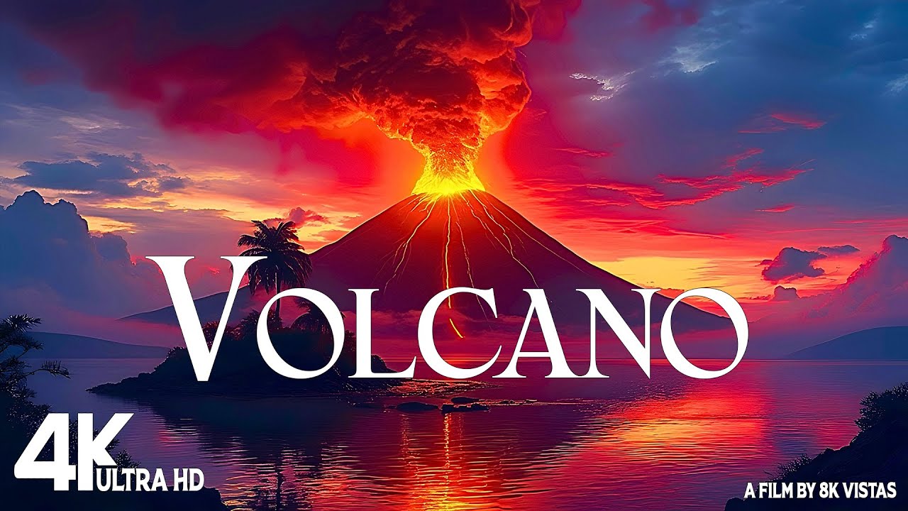 Volcanic Eruptions in 4K HDR | Fiery Spectacle – Cinematic Ultra HD Drone Footage | 8K Vistas