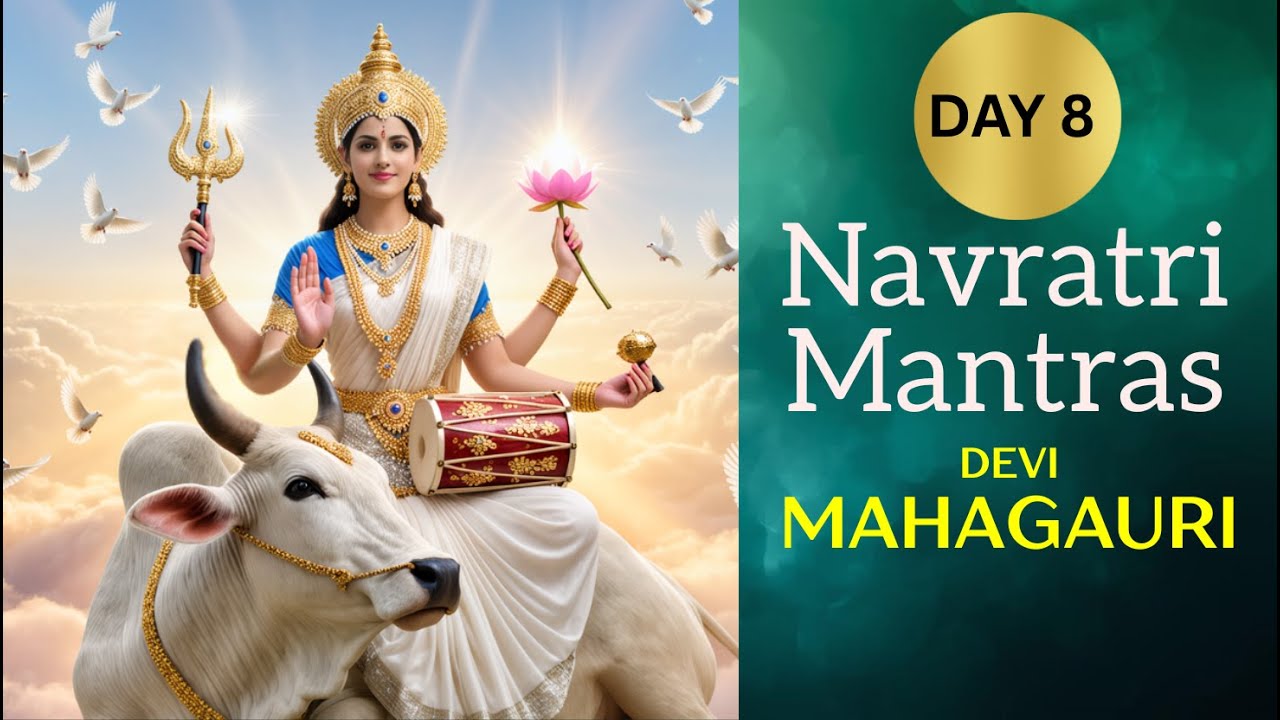 Navratri Day 8 Mantra chant 108 times | देवी महागौरी | Devi Mahgauri