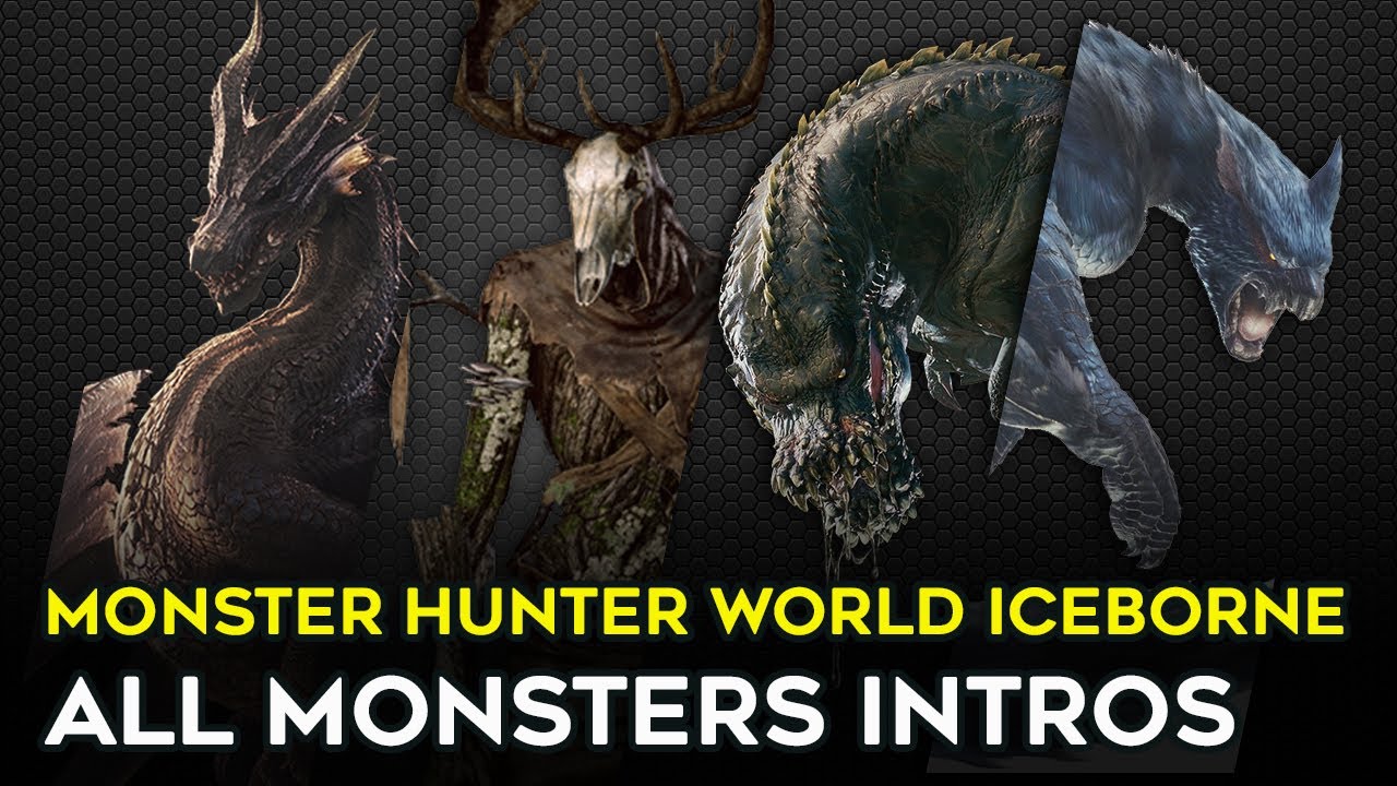 Monster Hunter World Iceborne - All Beast Introductions + Armor Showcase