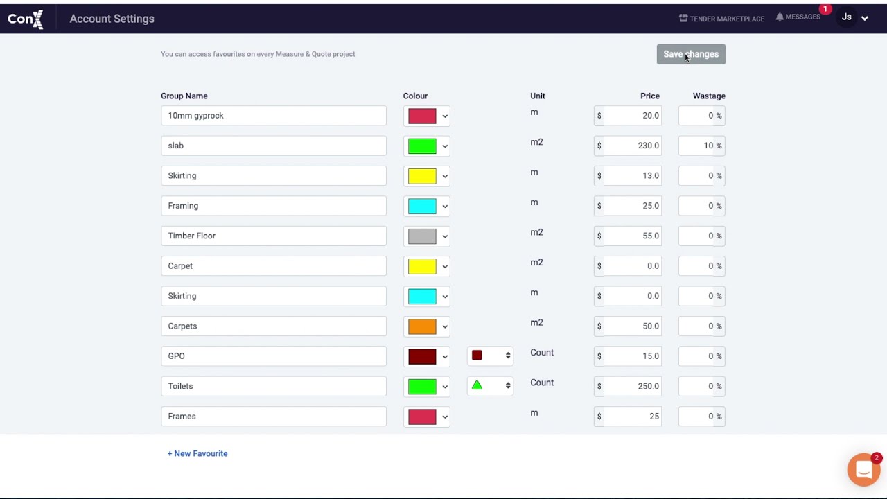 Customise your ConX Account.