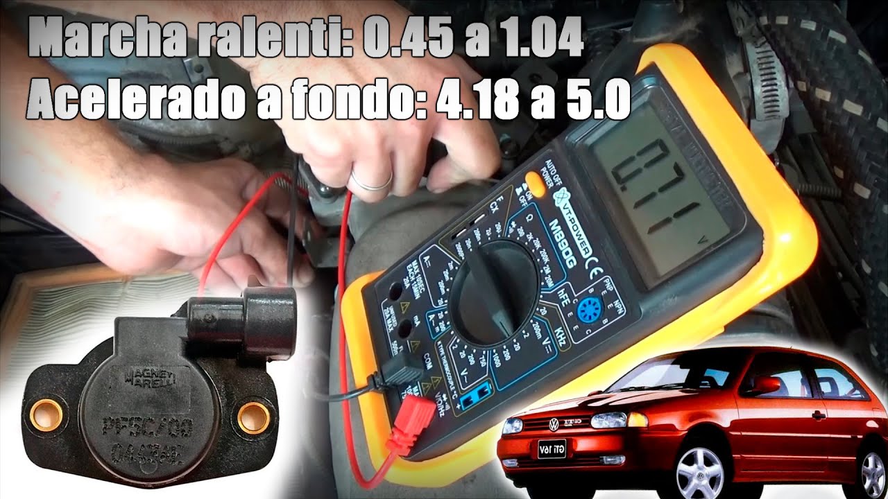 Como probar SENSOR TPS de GOL ( G2 G3 G4 )