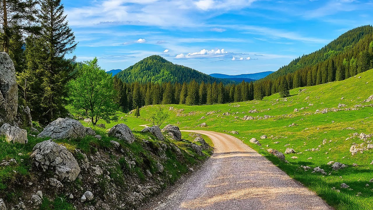 Scenic Descent from the Alps 🚴‍♀️ | 45-Min Bavarian Ride Past Schliersee | Virtual Workout 4K