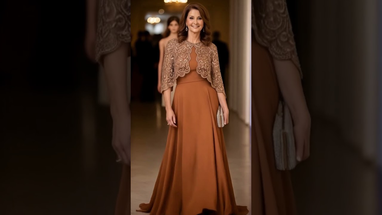Copper Chocolate Mother of The Bride Dresses for Stylish Moms
