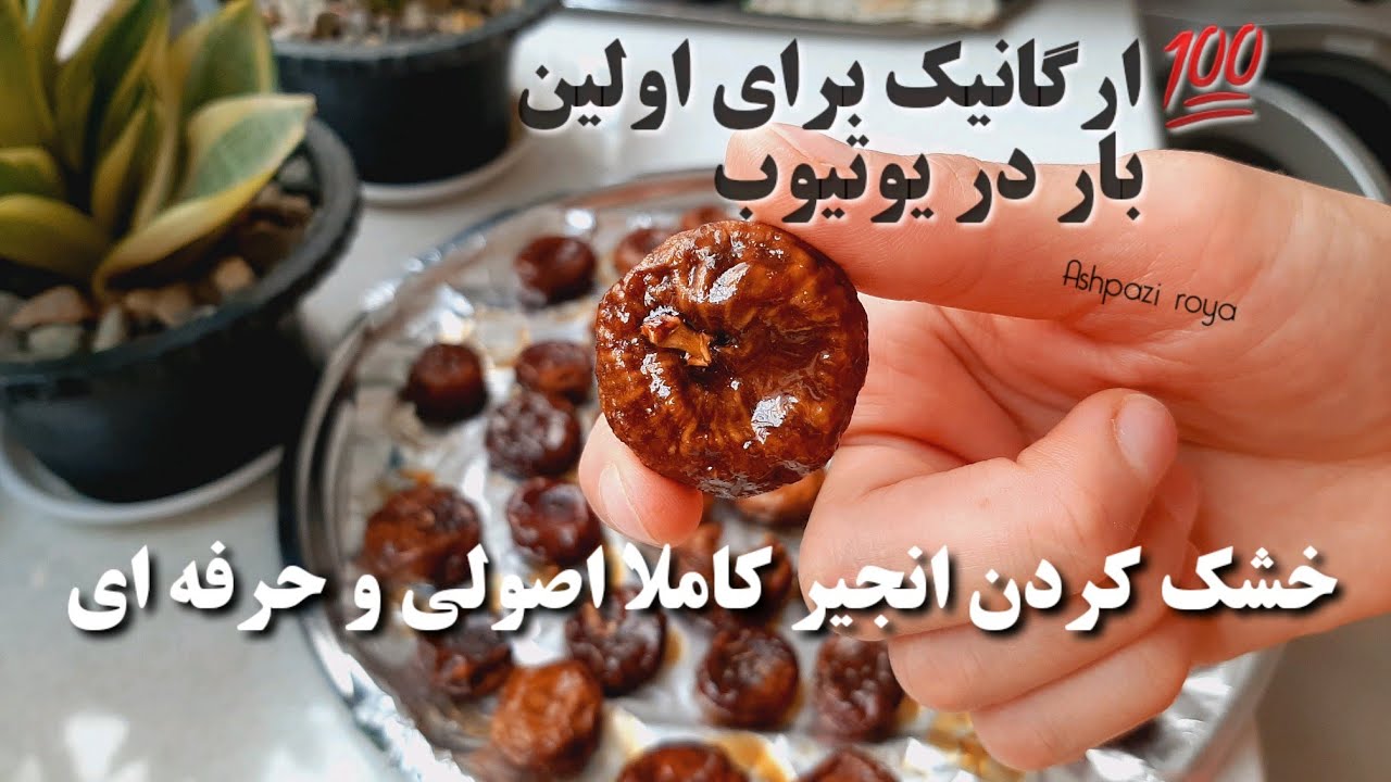آموزش خشک کردن انجیر(اصولی، حرفه ای و 💯ارگانیک به سبک آشپزی رویا ) انجیر خشک _How to dry figs
