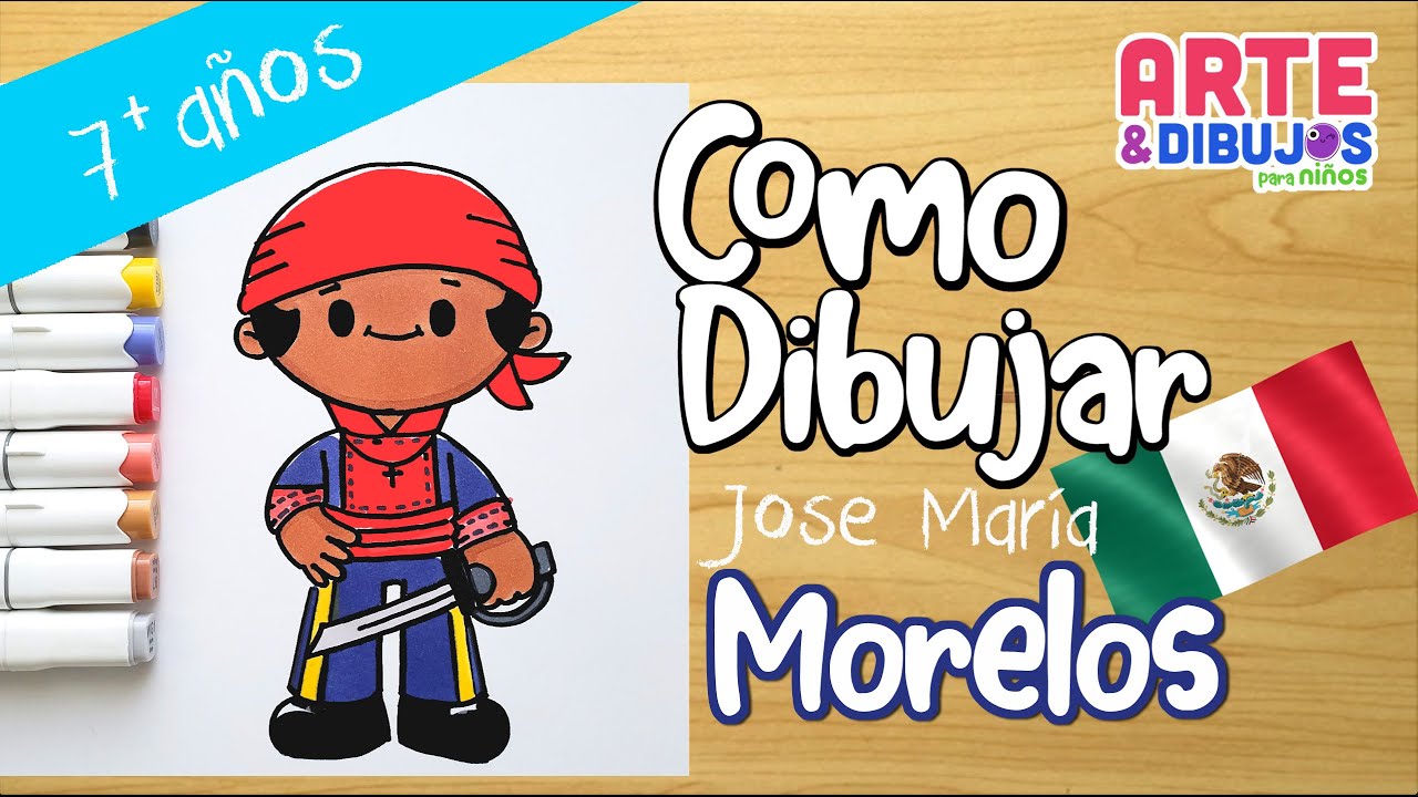 Como dibujar a Jose María Morelos | Independencia de México | Arte y Dibujos para Niños