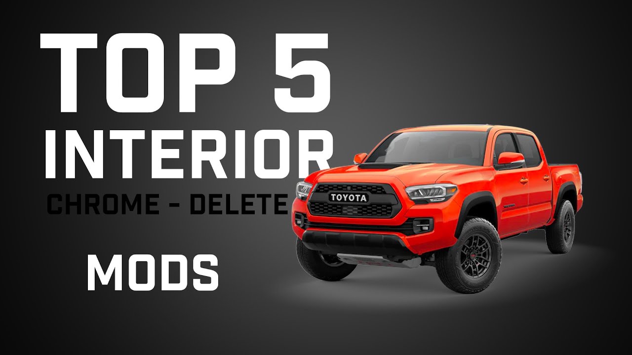 5 лучших способов удаления хромированных элементов в салоне Toyota Tacoma