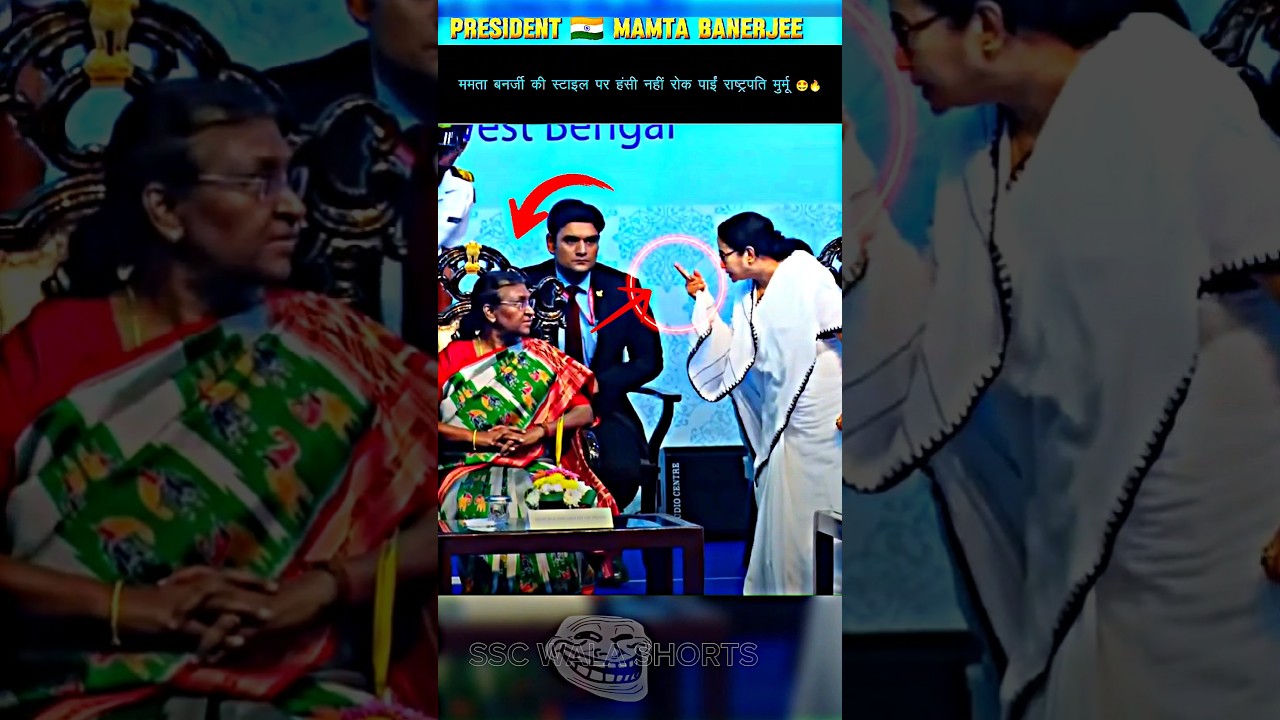 🔥-TWO POWERFUL WOMEN:  MAMTA BANERJEE AND DROUPADI MURM 🇮🇳 🗿#trendingshorts #viralvideo #president