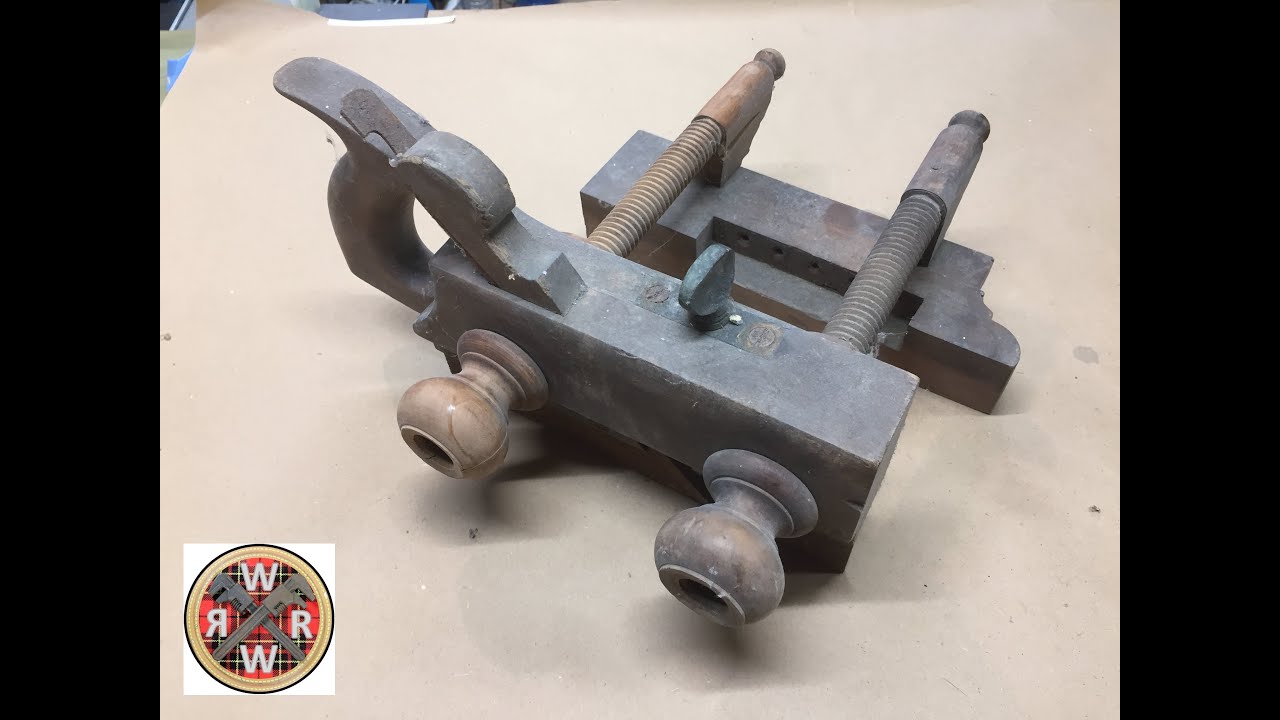 Antique Wooden D R Barton Plow Plane Repair and Restoration