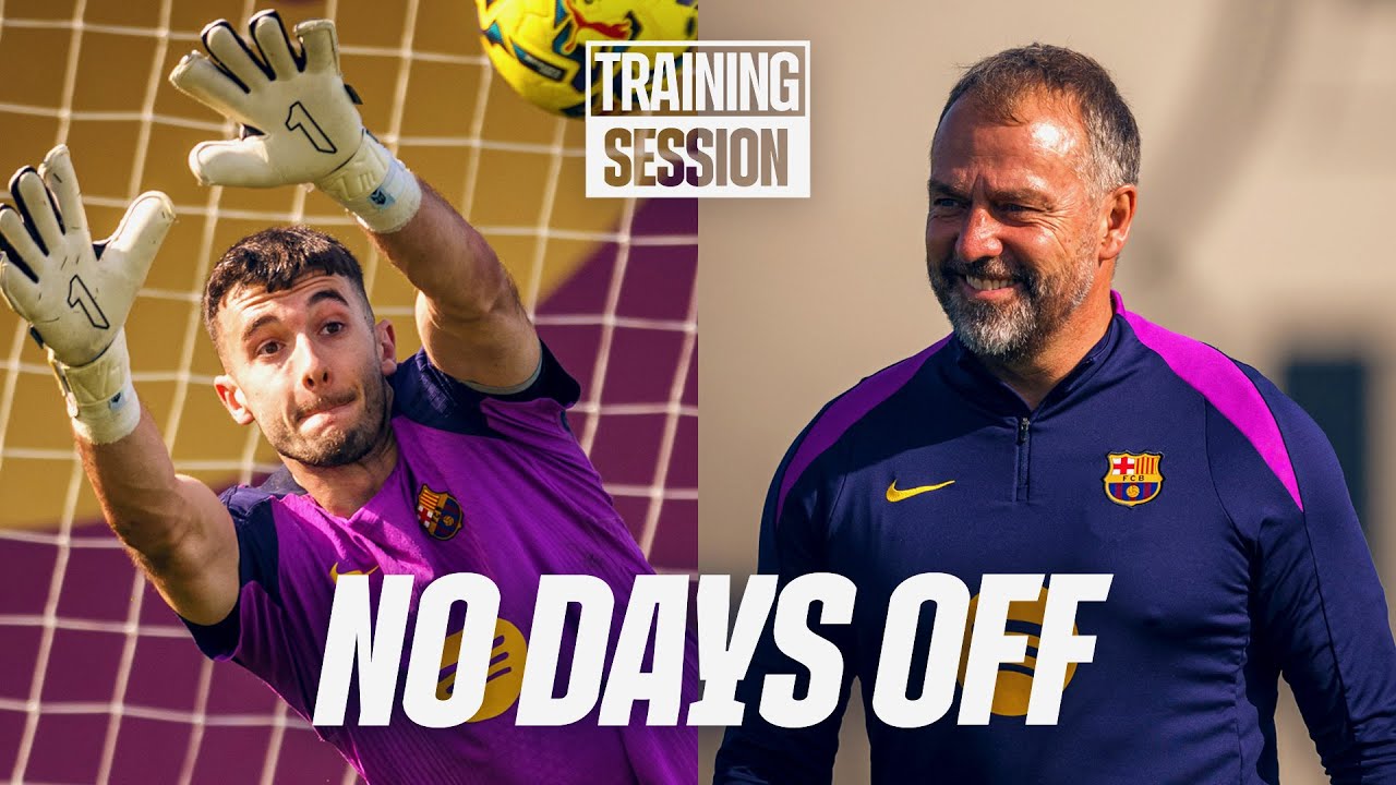 JOAN GARCIA making IMPRESSIVE SAVES | FC Barcelona Training Session 🔵🔴