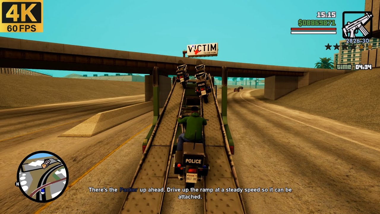 GTA San Andreas : The Definitive Edition : Cop Wheels [4K]