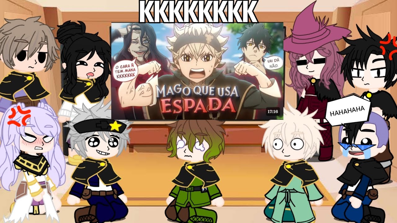 Black Clover REACT O BRUXO QUE NÃO FAZ MAGIA, DA CERTO?❤️😂 (PARÓDIA) •VoiceMakers•