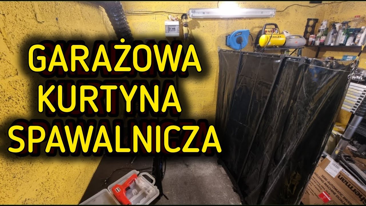 Składana kurtyna spawalnicza 