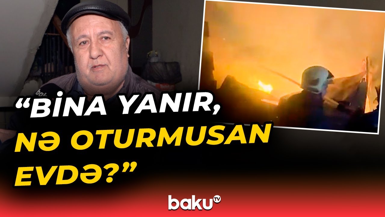 Hövsanda çoxmərtəbəli yaşayış binasında yanğın olub | Qonşuların yanğınla bağlı iddiaları