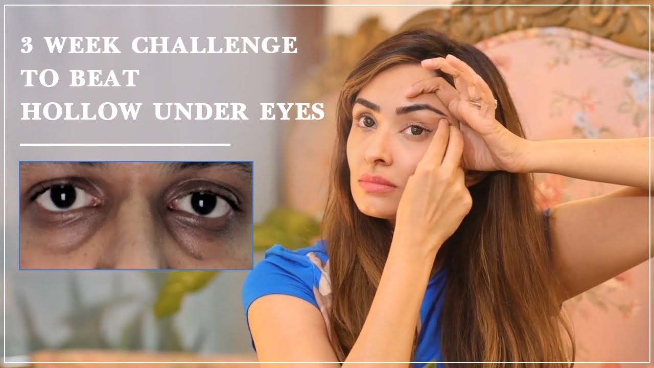 3-недельный челлендж: йога для лица от впадин под глазами от #FaceYogi Vibhuti Arora #faceyoga
