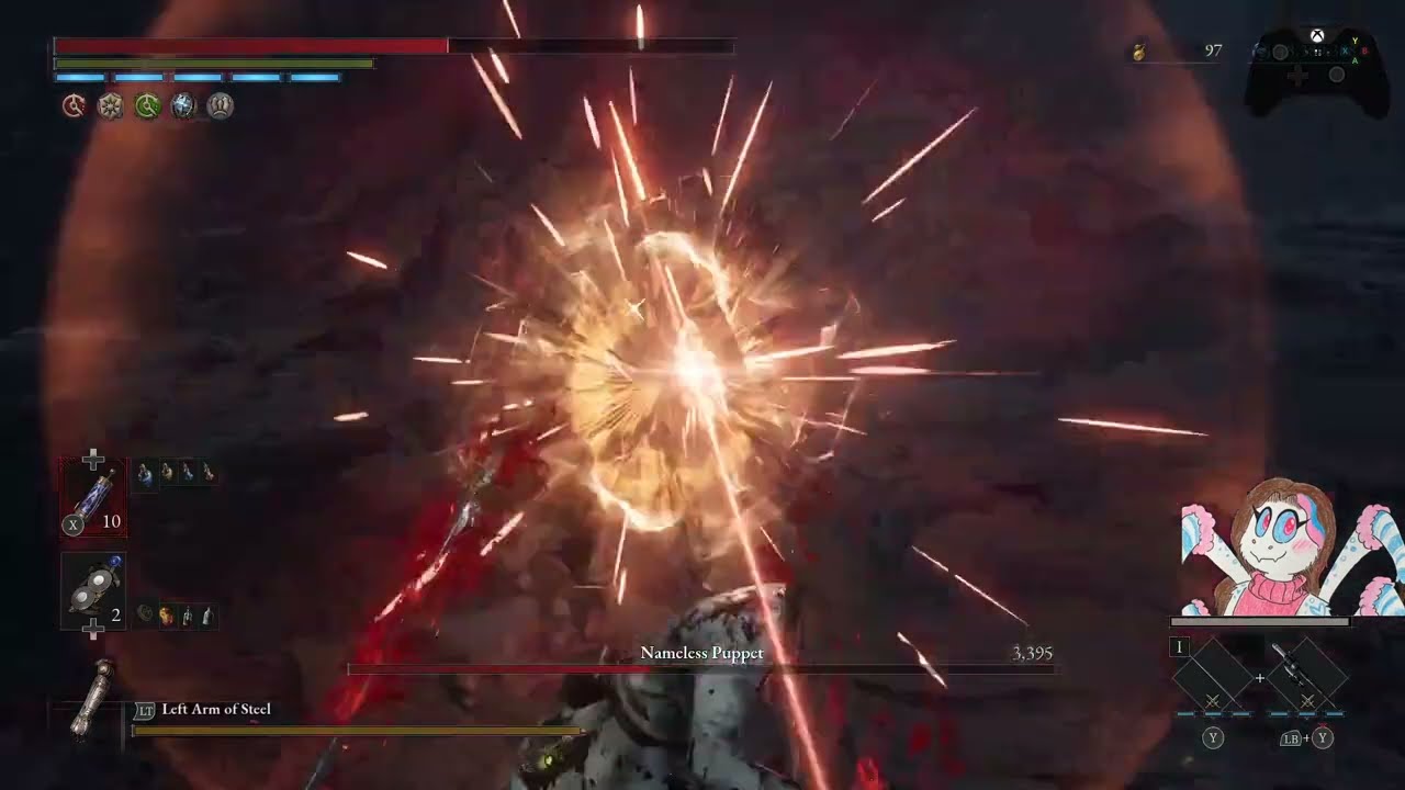 Nameless Puppet with Wintry Rapier's Blade + Pistol Rock Drill Handle (NG+11)