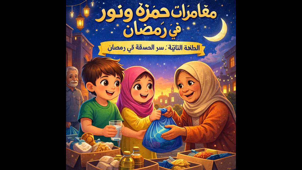 صدقة الخفااء l مغامرات حمزه ونور فى رمضان