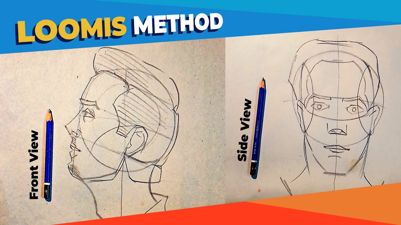 Don't Draw LOOMIS Heads from FRONT and SIDE VIEW Until You Watch This