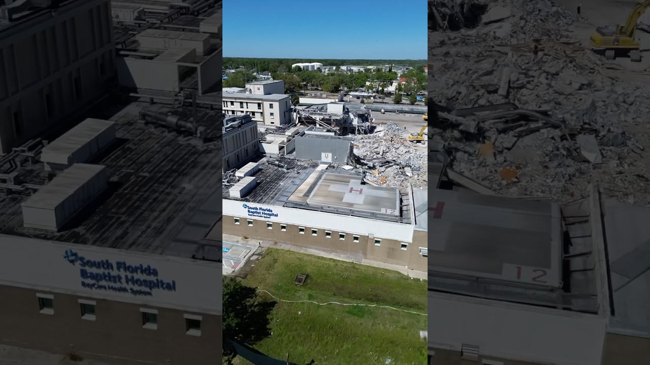 Our towns hospital is coming down 🏥 #plantcity #hospital #history #demolition