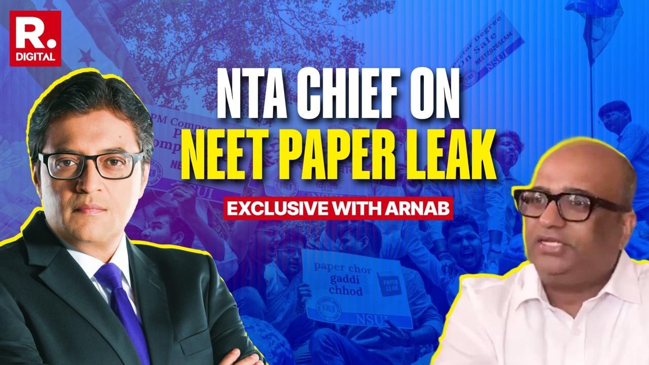 Arnab Goswami Grills NTA Director General Abhishek Singh on NEET Cancellation And Paper Leak