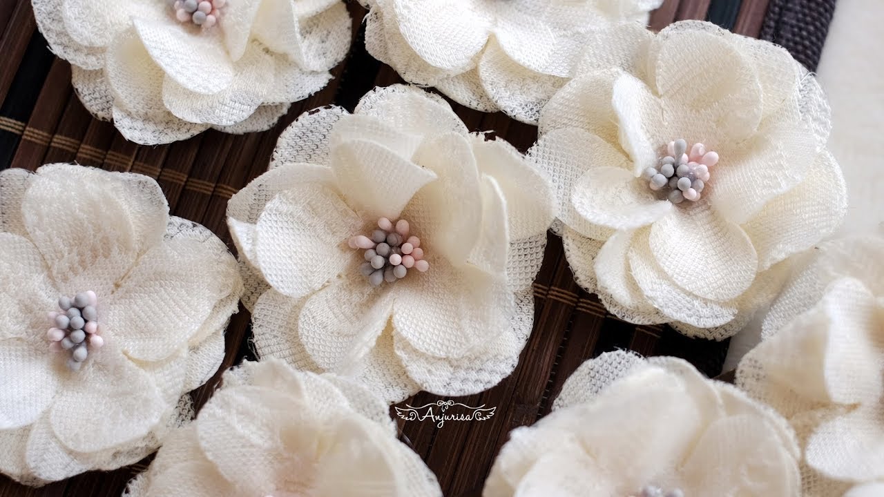 How to Make Flowers with Lace Fabric