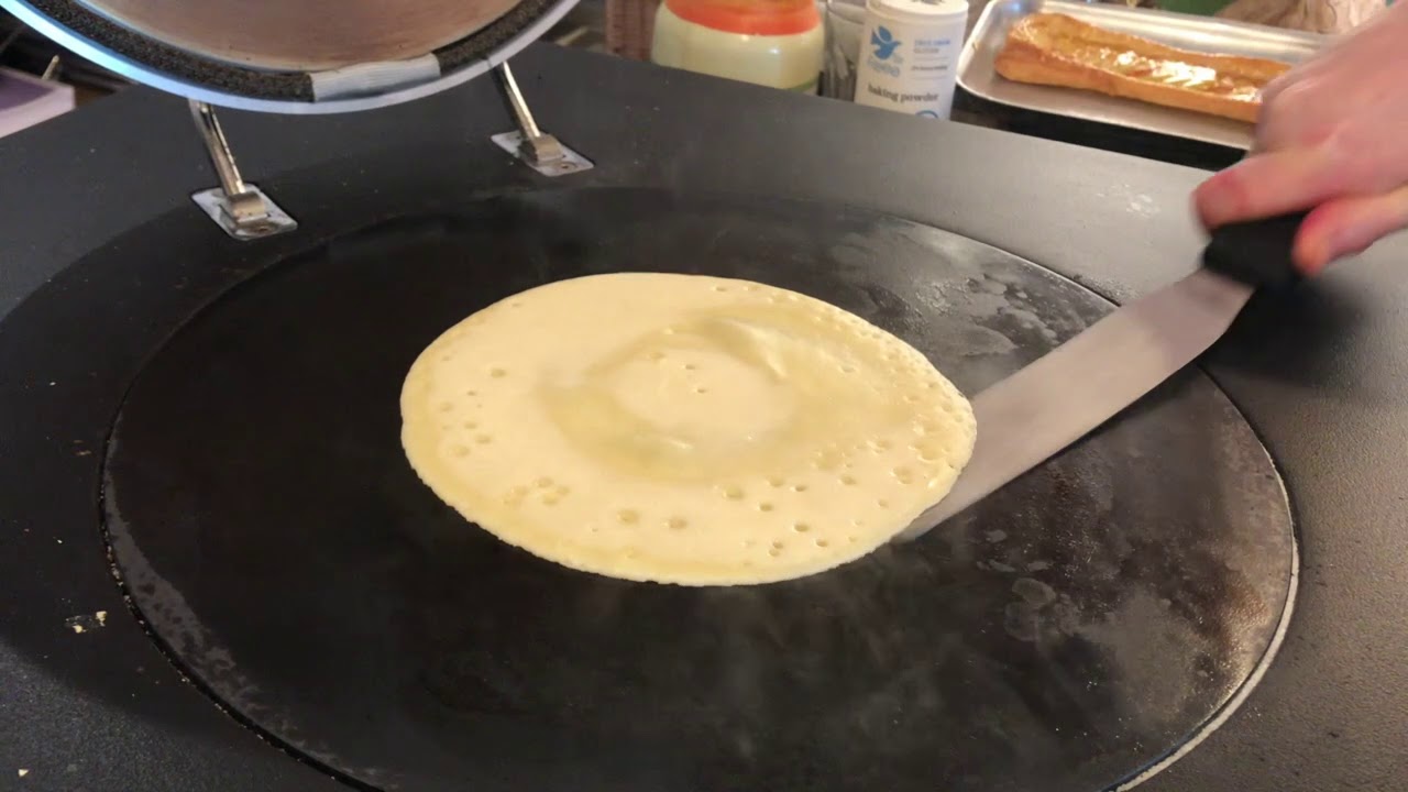 Pancakes cooked on an ESSE Range Cooker