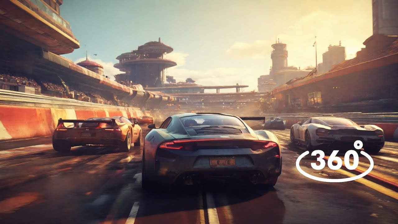 🏎️ 360° Racing Track VR | Virtual Reality Car Racing Experience