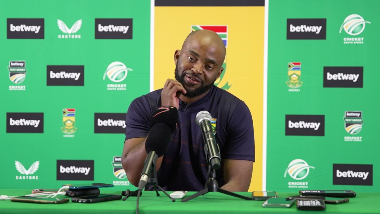 TEST CAPTAIN TEMBA BAVUMA after the 87-run win against the WINDIES