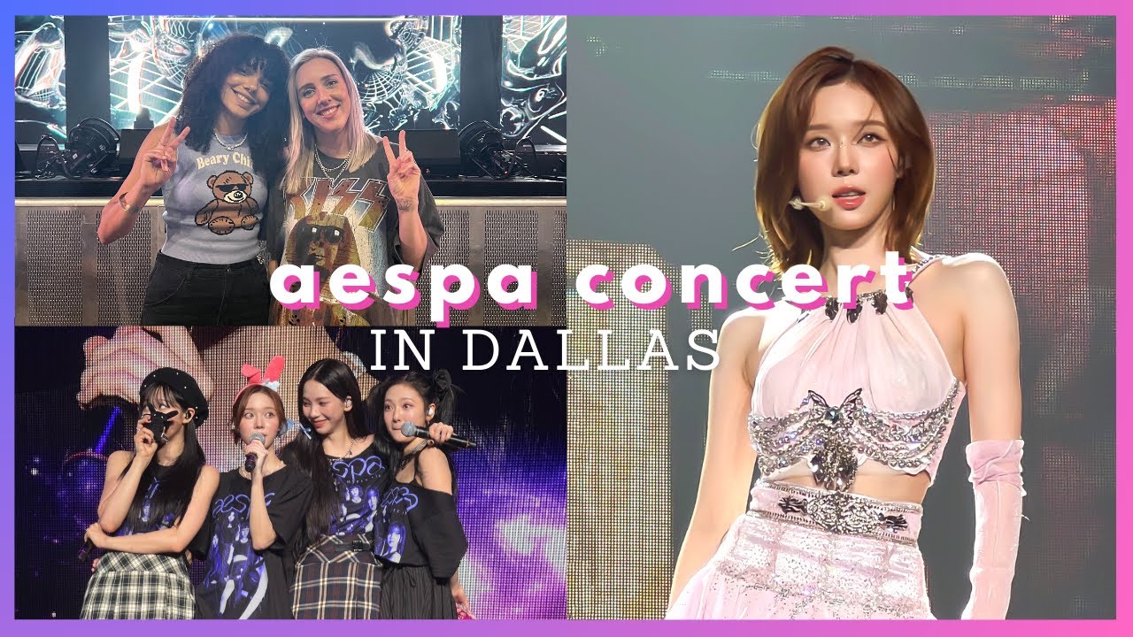 [4K] aespa 2023 SYNK: HYPER LINE Tour in Dallas | Concert Vlog