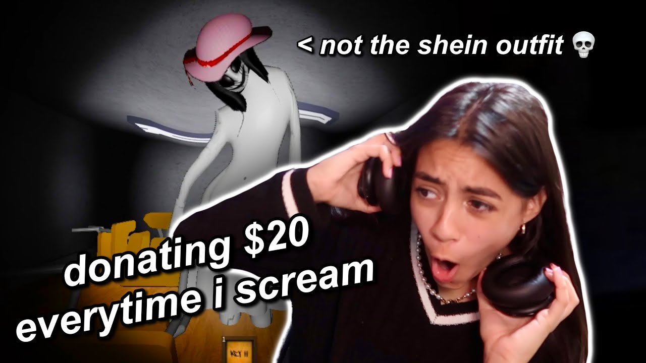PLAYING SCARY/HORROR ROBLOX GAMES FOR CHARITY