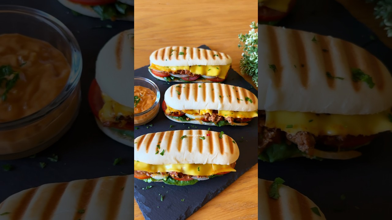 بانيني بالكفتة معلك ولذيييييذ ضروري تجربوه #اكسبلور #recipe