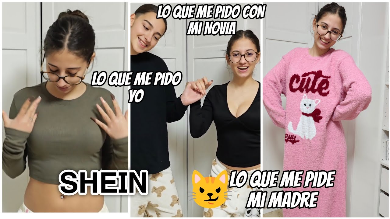 ✨💞 HAUL DE SHEIN 🫶🏼 Probandome todo lo que me  pedí 😍 Mira estos outfits a juego con mi novia