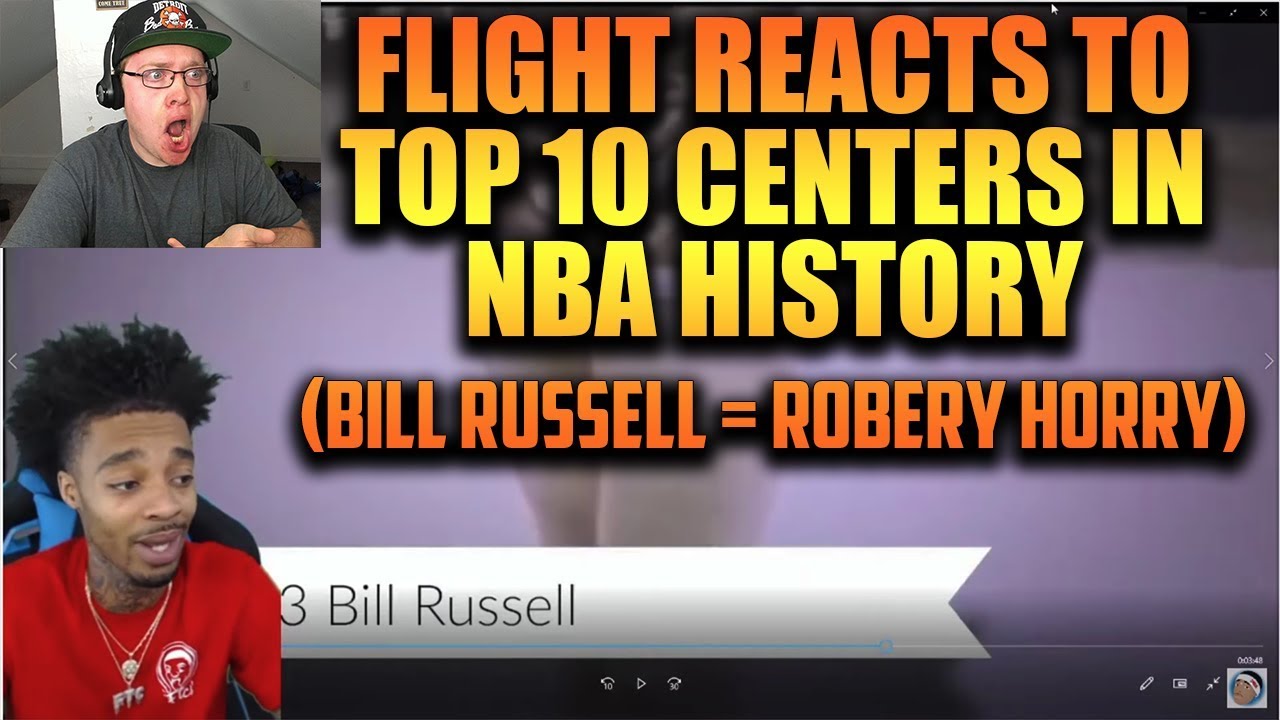 Reacting To FlightReacts Top 10 Centers In NBA History