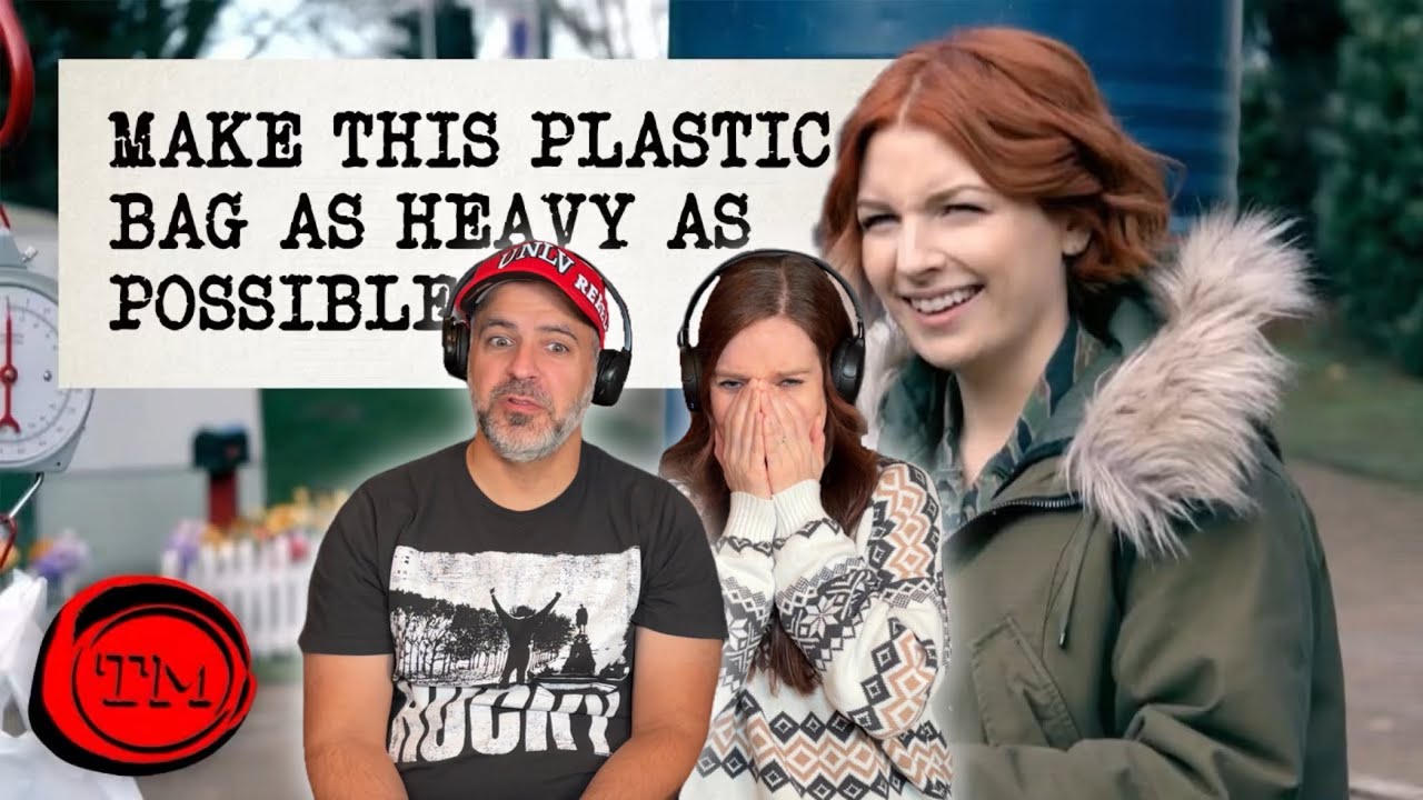Taskmaster - Make the Plastic Bag as Heavy as Possible REACTION