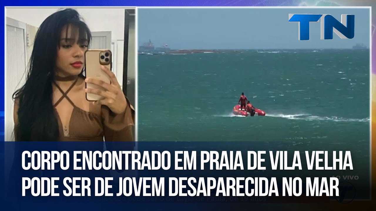 Corpo encontrado em praia de Vila Velha pode ser de jovem desaparecida no mar