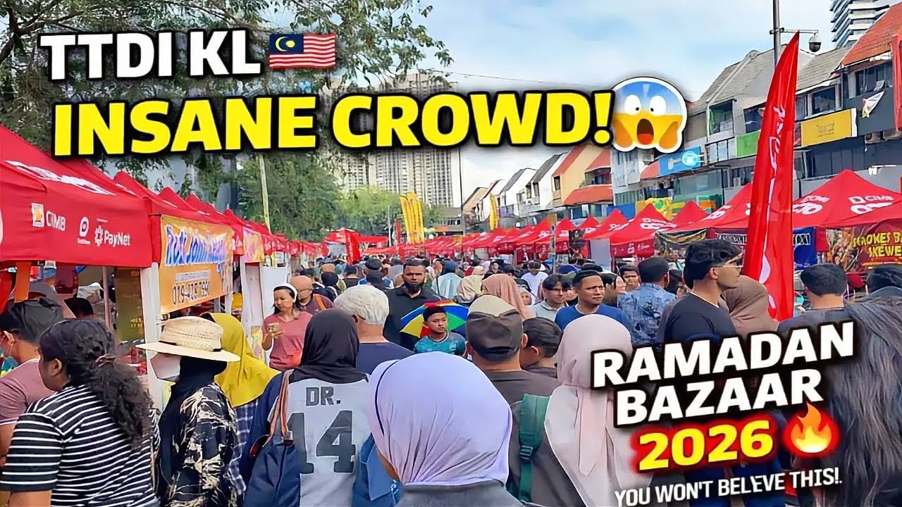 Kuala Lumpur Modern And Beautiful | Ramadan Bazar TTDI Walking Tour 2026 😱🔥❤️🇲🇾